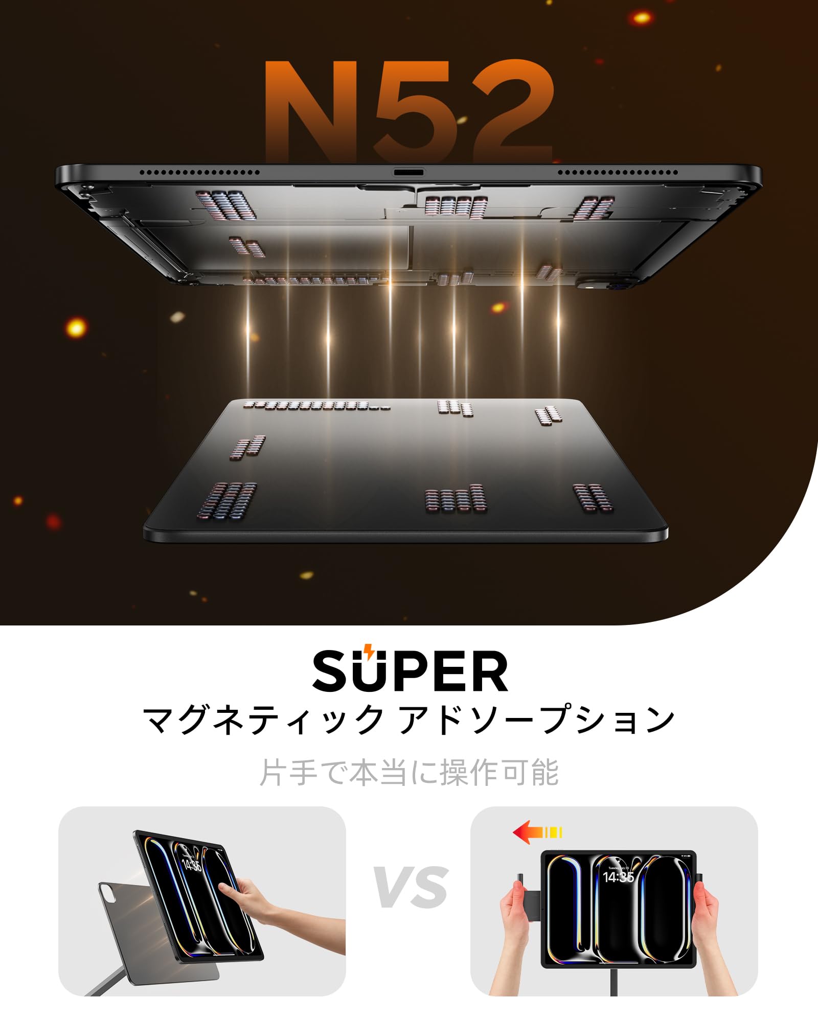 Amazon.co.jp: LULULOOK 磁気アームスタンド for iPad Air 11インチ M2